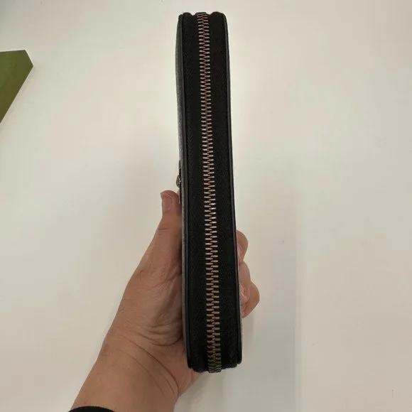 🔥GUCCI ANIMALIER LEATHER ZIP AROUND WALLET  🔥FULL INCLUSION🔥 - Picture 4 of 14